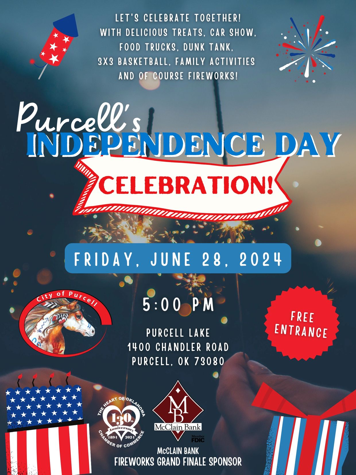 2024 Purcell Fireworks Heart of Oklahoma Chamber of Commerce